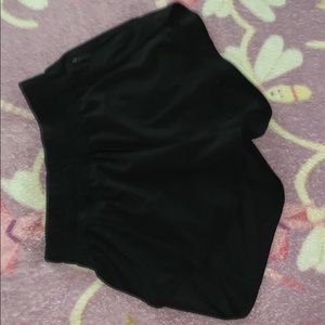 Lululemon black running shorts